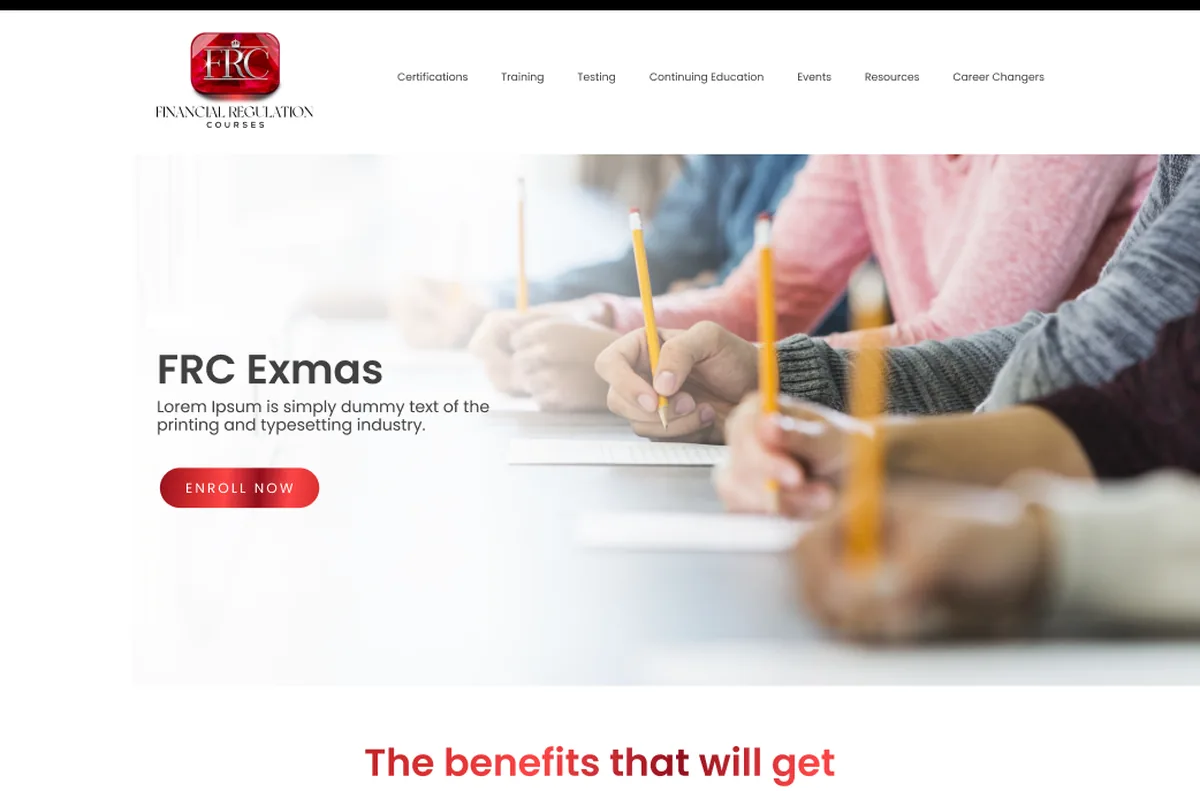 FRC exams page